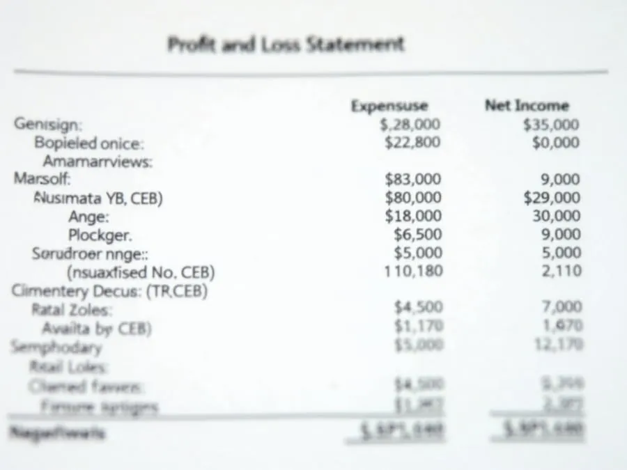 Profit Loss Financial Statements Detail 1