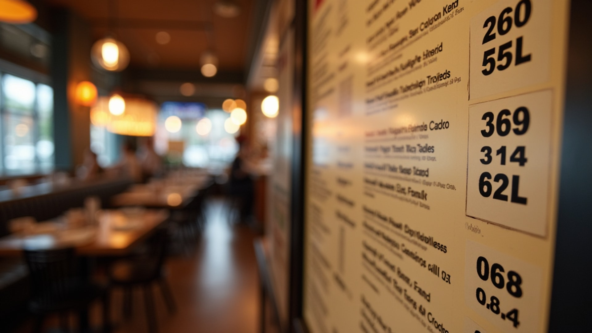 FDA Calorie Menu Labeling: Legal Requirements for Restaurant Chains